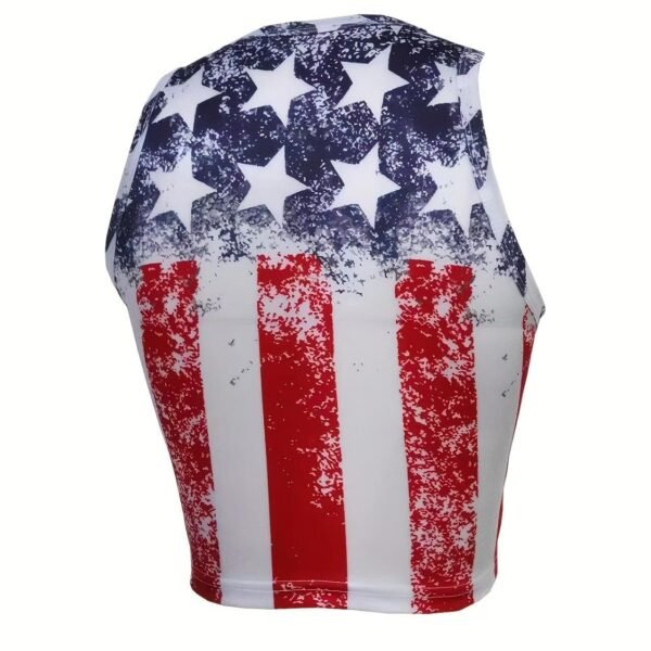 Ladies' Holiday Flag Print Fashion Versatile Vacation Style Camisole Top - Image 3