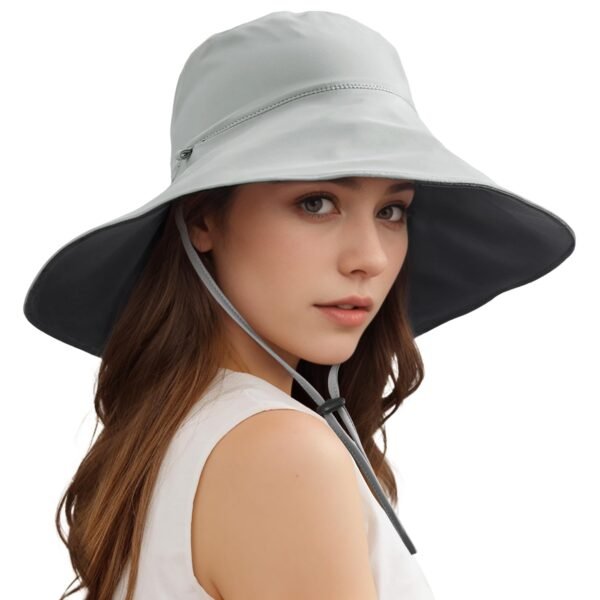 Wide Brim Sun Hats For Women Men, Double Sided Wearing Fishing Hats Cooling Bucket Hat For Beach Hiking Outdoor - Image 5