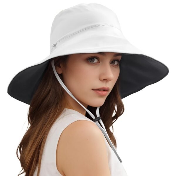 Wide Brim Sun Hats For Women Men, Double Sided Wearing Fishing Hats Cooling Bucket Hat For Beach Hiking Outdoor - Image 4
