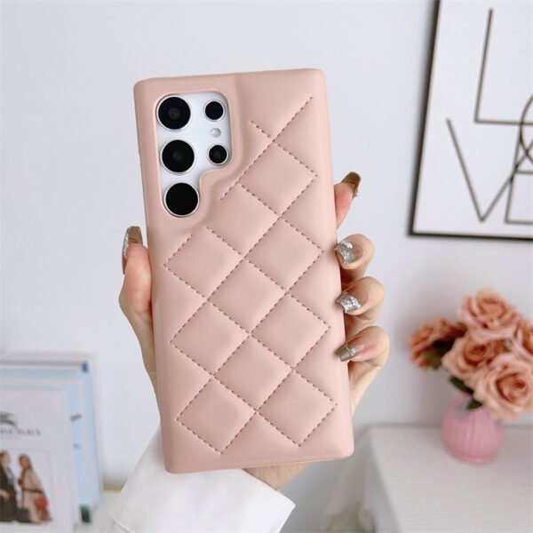 Diamond Plaid Phone Case Leather Phone Protective Case - Image 9