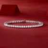 Unique Luxury Fashion Mosan Diamond S925 Silver Bracelet - Image 3