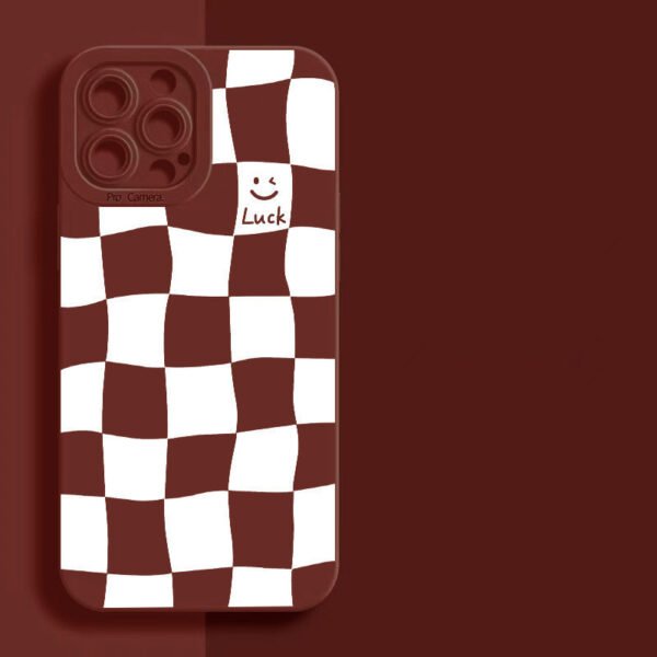 Fashion Personality Angel Eye Checkered Phone Case - Image 2