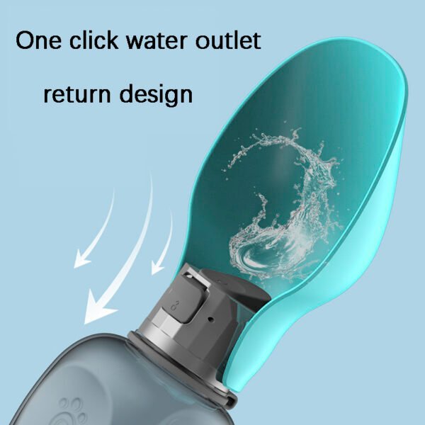 800ml Dogs Water Bottle Portable High Capacity Leakproof Pet Foldable Drinking Bowl Golden Retriever Outdoor Walking Supplies Pet Products - Image 7