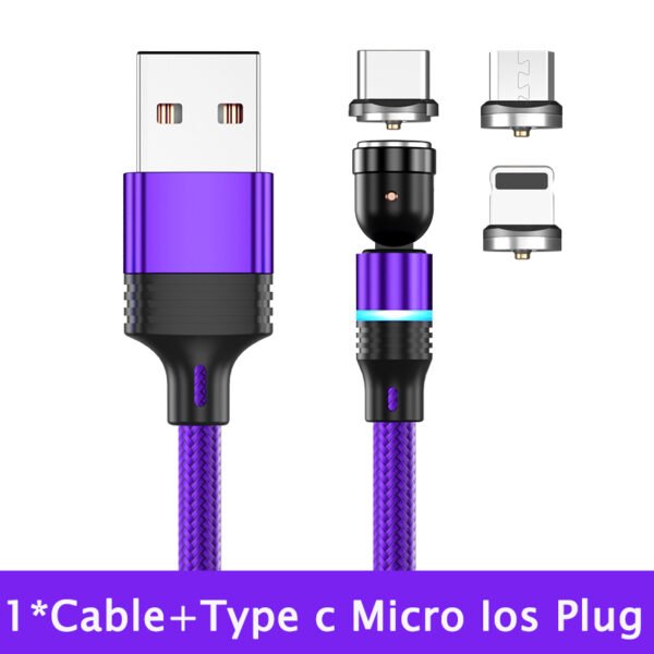 540 Degree Rotating Magnetic Suction Charging Line For Android Type C - Image 7
