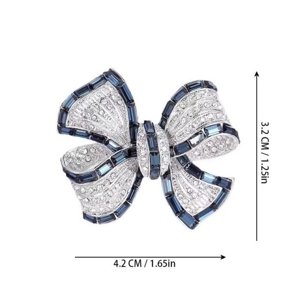 Luxury Purple Alloy Bow Brooch With High-end Feel - Image 4