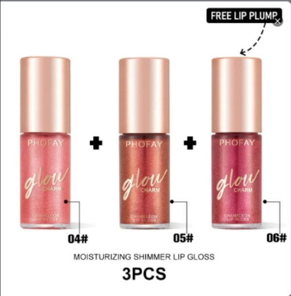 PHOFAY Moisturizing Shimmer Lip Gloss - Image 2