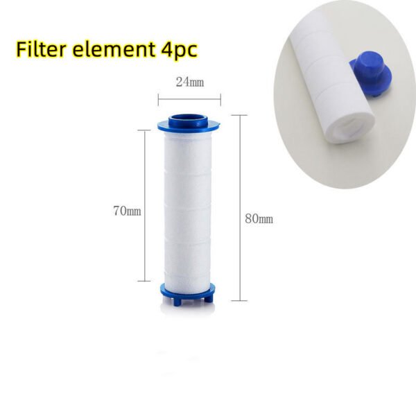 New Turbo Propeller Shower Head Water Saving High Preassure Flow 360 Degrees With Fan Extension Showerhead Rainfall With Holder - Image 6