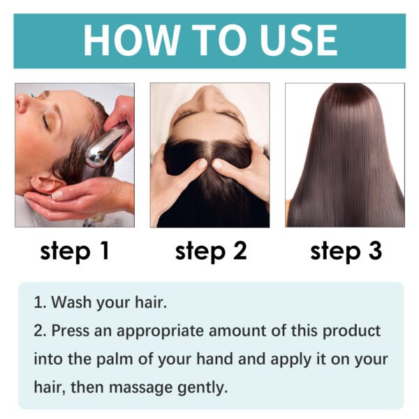 EELHOE Hair Straightening Mousse Smoothing Conditioner Smoothes Frizz And Split Ends Repairs Damaged Hair Leave-In Treatment Cream - Image 5