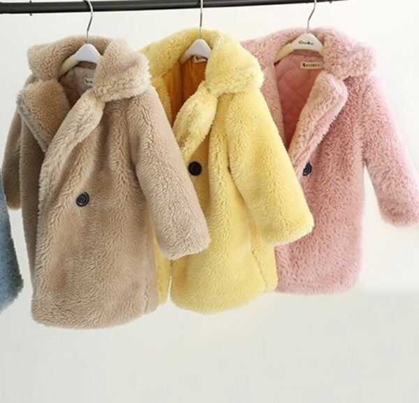 Big Kids Fur Coat In Autumn And Winter Coat - Image 5