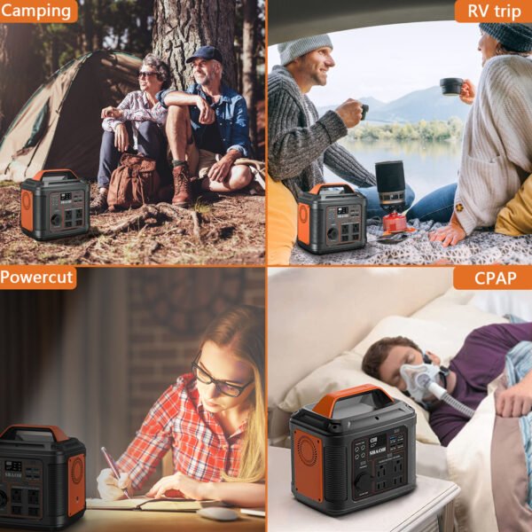US Plug Portable Power Station P302,300W 296Wh Backup Lithium Battery,Solar Generator For Home And Outdoor Emergency Power Supply,Solar Panel Is Not Included - Image 3