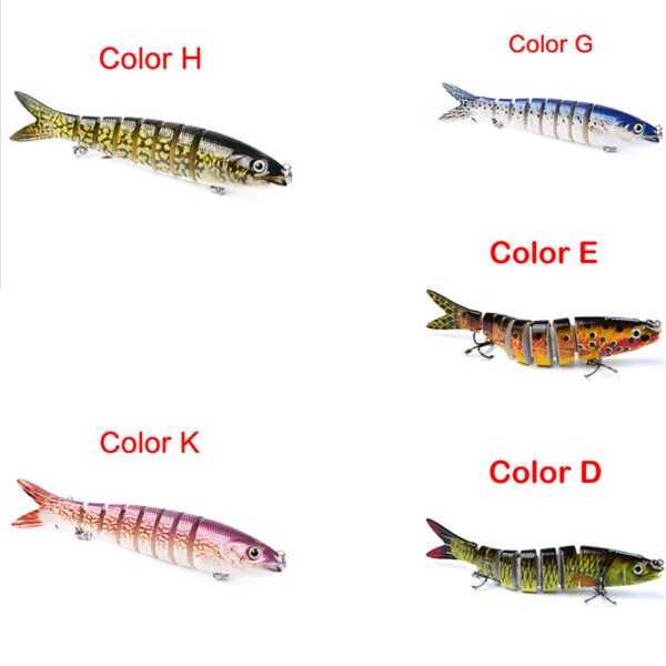 Pike Fishing Lures Artificial Multi Jointed Sections Hard Bait Trolling Pike Carp Fishing Tools - Image 10