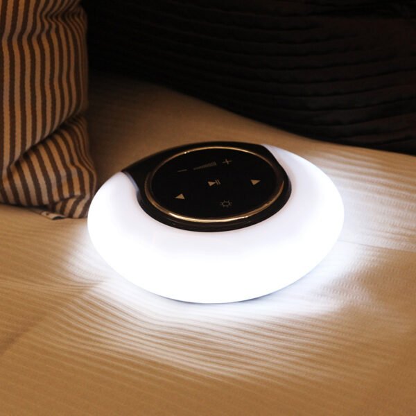 Creative Bluetooth Subwoofer Stereo Speaker LED Desk Lamp Stepless Dimming Folding Touch Atmosphere Night Light - Image 6