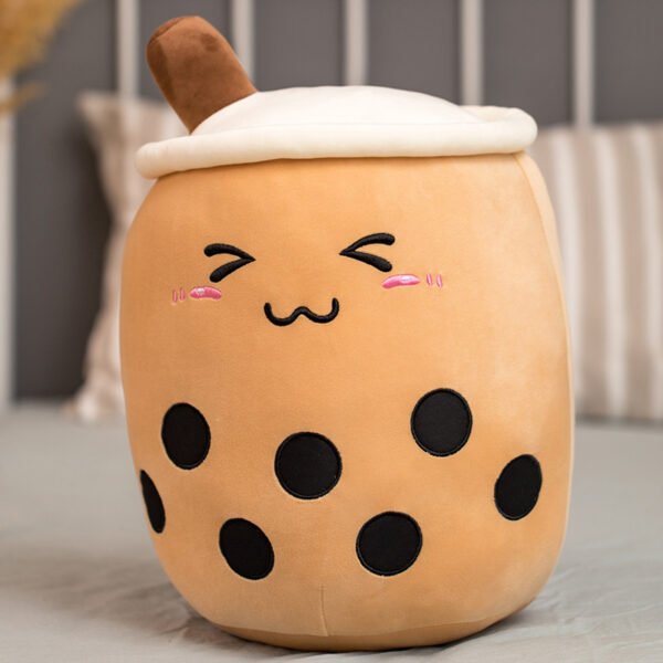 Unique Soft Teddy Plush Boba Milk Tea Plushie Toy Stuffed Fruit Shape Taste Milk Tea Hug Pillow Balls Boba Tea Cup Cushion Kids - Image 10