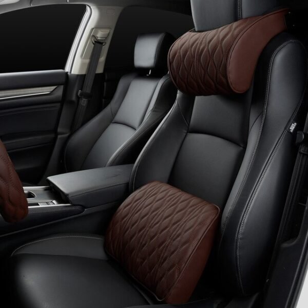 Car headrest, car neck pillow, backrest, car seat, universal car lumbar support set - Image 4