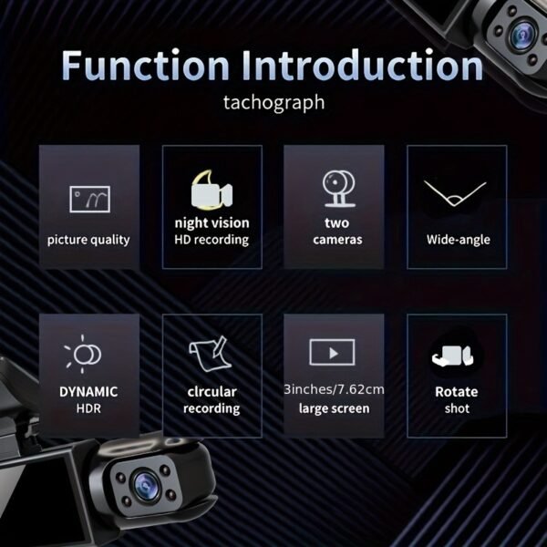 Dash Cam M8 With 32G Memory Card, Self-driving Commuting Full Scene Adaptation, Car Owners Must-have - Image 2