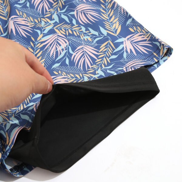 Loose Swimming Trunks Summer Printed Double Layer Beach Shorts - Image 8