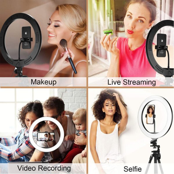 Compatible with Apple, Video Light, Dimmable Light, Selfie Led Ring Light, Usb Ring Light, With Tripod Frame Light - Image 2