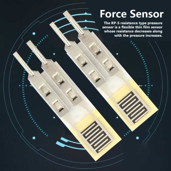 2pcs 10g~1kg High Precise Resistance Type Thin Film Pressure Sensor Force Sensor - Image 2