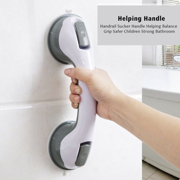 Power Shower Grip Handle Bathroom Suction Grab Bar Safety Rail Tub Bath Vacuum - Image 8