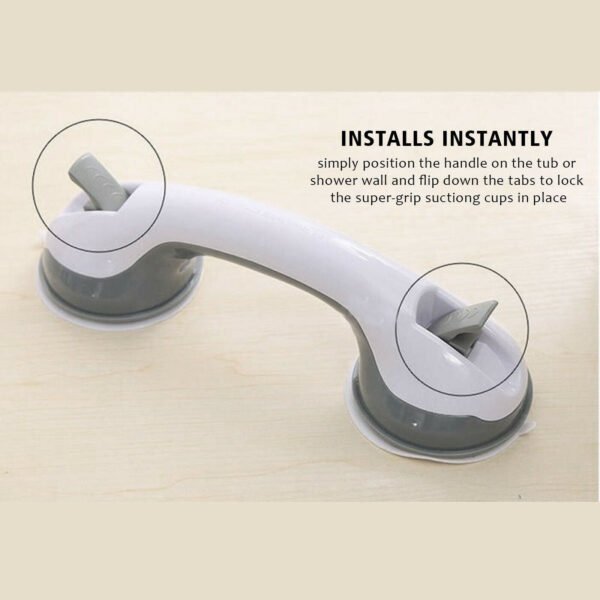 Power Shower Grip Handle Bathroom Suction Grab Bar Safety Rail Tub Bath Vacuum - Image 10