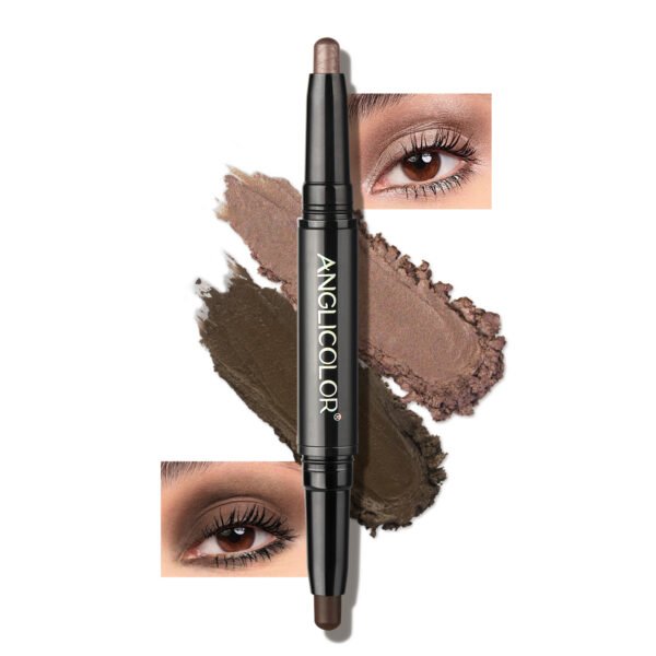 Double-headed Eye Shadow Stick Eye Makeup Pearlescent Waterproof Non-smudge Brightening Highlight Eye Shadow Stick - Image 7