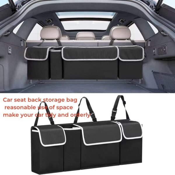 Multi-functional On-board Storage Bag, Fully Adapted For Cars, SUVs, And MPVs, With Reasonable Partitioning And Ultra-tidy Sundries - Image 4