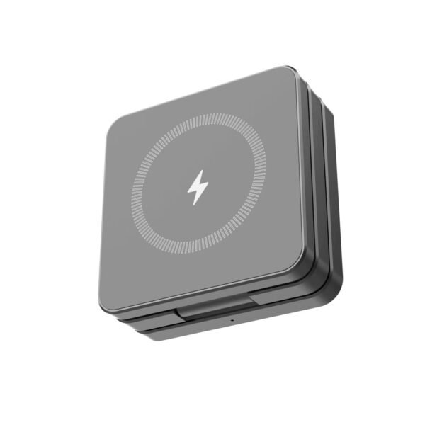 Magnetic 15W Foldable 3-in-1 Wireless Charging Station For IP Devices - Image 3