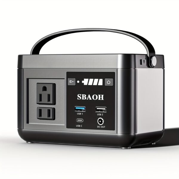 Portable Power Station P86,88.8Wh LiFePo4 Battery,with 120W AC Outputs, Solar Generator For Travel And Camping