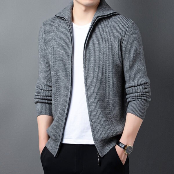 Spring And Autumn New Casual Men's Outerwear Sweater - Image 3