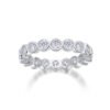 Diamond Ring Luxury Fashion Set Moissanite Silver Ring - Image 5
