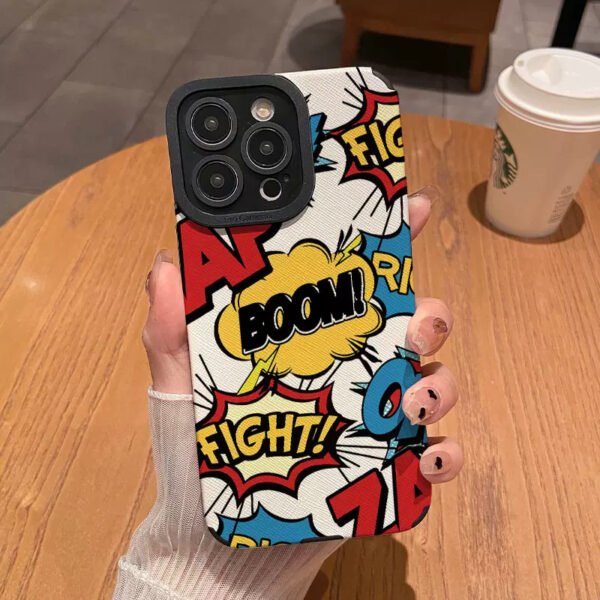 Phone Case Leather Pattern Silicone All-inclusive Phone Case - Image 7