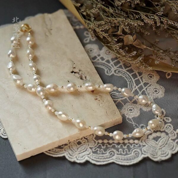 Elegant Double-Layer Pearl Necklace Set - Stylish  And Feminine Jewelry For Young Women - Image 4