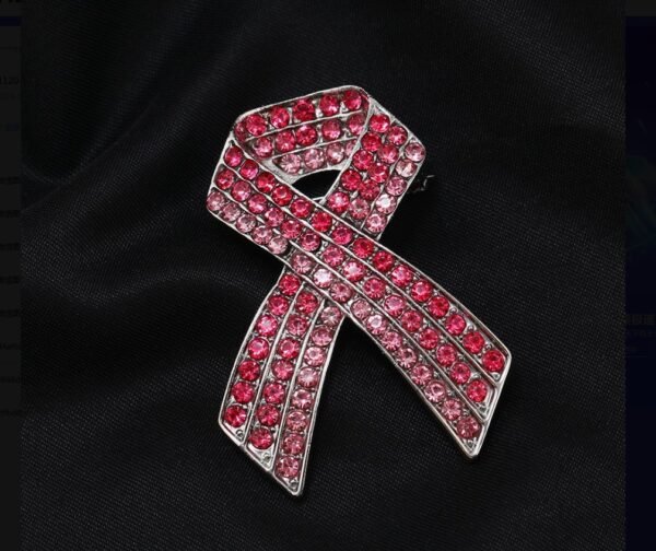 2pc Full Diamond Red Ribbon Alloy Brooch - Image 7