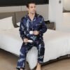 Ice Silk Men's Pajama Set - Image 3