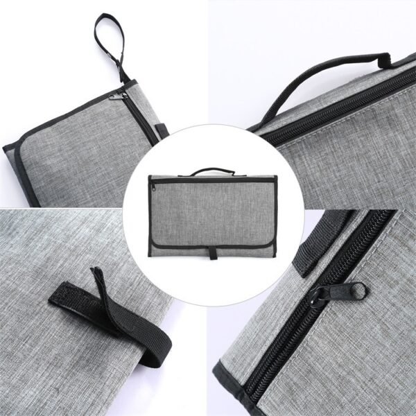 Baby Portable Foldable Washable Compact Travel Nappy Diaper Changing Mat Waterproof Baby Floor Mat Change Play Mat & Storage Bag - Image 9
