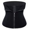 Amazon hot-selling zipper three-breasted belt neoprene corset body burst SWEAT fitness postpartum body girdle - Image 4