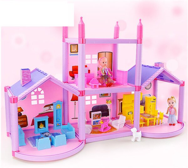 House Doll House Villa DIY Assembled House - Image 5