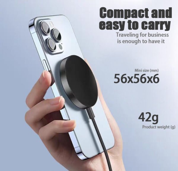 Qi2 Wireless Charger 15W Magnetic Wireless Fast Charging Is Suitable For 12-16PG Mobile Phone Models. Support Temu Us - Image 3