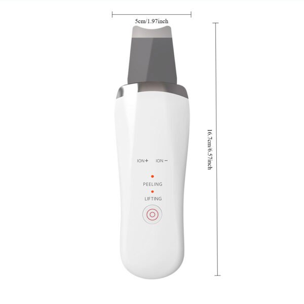 Electric Ultrasonic Skin Scrubber Face Spatula Home Ultrasonic Skin Scrubber Facial Cleaner Handheld Mini Derma Galvanica Tightening Face Scrubber Machine Skin Scrubber USB Ultrasonic - Image 5