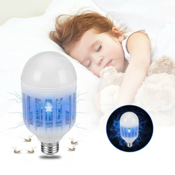 Bug Zapper Light Bulb Mosquito Lamp Fly Trap Killer Indoor Outdoor Insect E26 E27 - Image 2