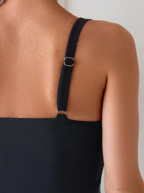 Women's Two-piece Casual Swimsuit P237 Black - Image 3