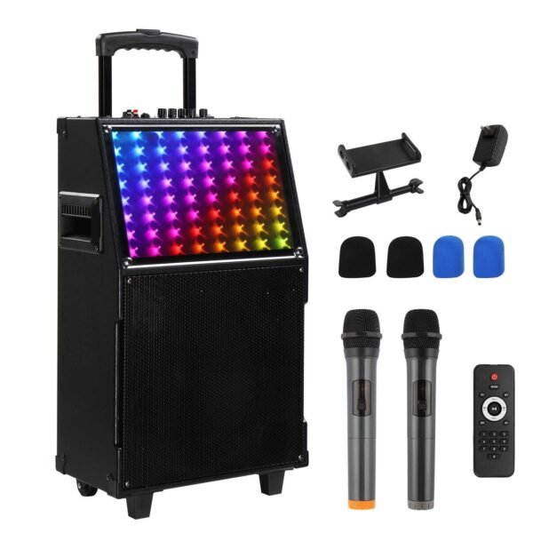 12in 60W LED Spectrum Light Bluetooth Remote Control Rod Speaker - Image 8
