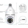 IR E27 Light Bulb Camera 1080P HD Wireless Wifi Smart Home Security Camera - Image 10