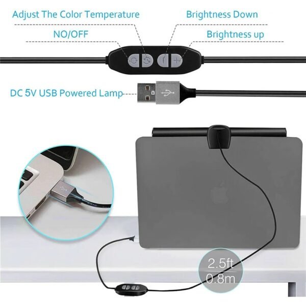 Computer LED Light Bar With USB Connectivity, Eye-Caring Technology, And Adjustable Brightness For Monitors - Image 4