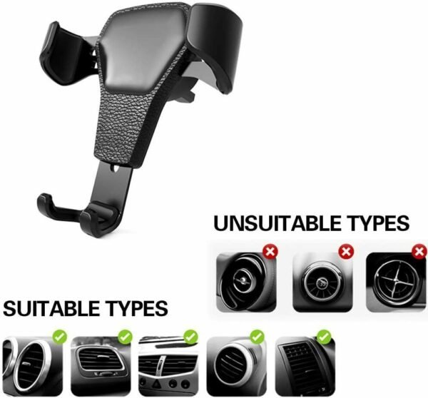 Universal Car Mount Holder Stand Air Vent Cradle For Mobile Cell Phone Gravity Car Mount Air Vent Phone Holder For I Phone X XR XS Max S Amsung S10 Note9 - Image 4