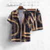 Gold Luxury Chain 3D Digital Printing Shirt Shorts Suit - Image 4