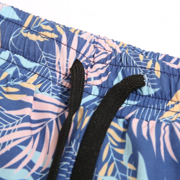 Loose Swimming Trunks Summer Printed Double Layer Beach Shorts - Image 2