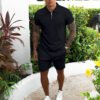 Men's Short-sleeved Shorts Casual Suit Two-piece Suit - Image 2