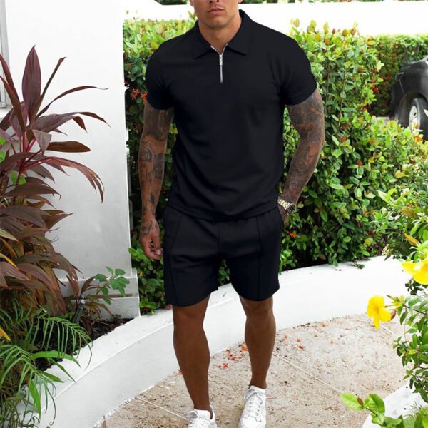 Men's Short-sleeved Shorts Casual Suit Two-piece Suit - Image 2