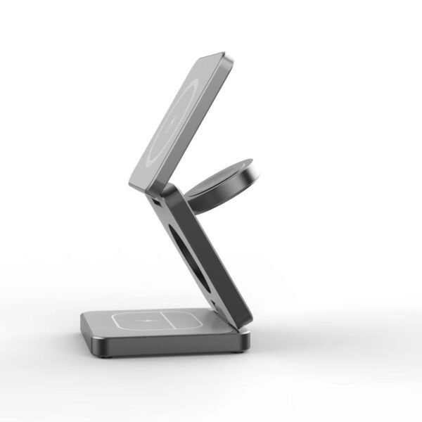 Magnetic 15W Foldable 3-in-1 Wireless Charging Station For IP Devices - Image 6